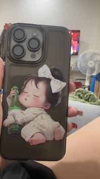 Product Review of Ốp Không Gian Trong Suốt, Dành Cho iPhone 16 Pro Max, 11, 15promax, 14, 13, 12, 7Plus, X, XS Max, 8, 7, Thiết Kế Cô Gái Ngủ, Ốp Chống Sốc from 🦋**🦋 0