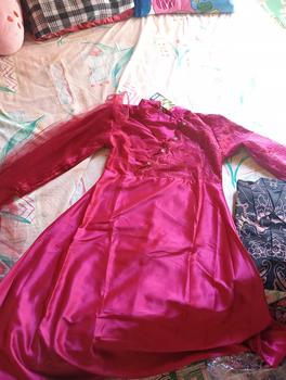 Product Review of Nikita Dress Queenbee Fashion Gamis Muslim Wanita Pesta Kondangan Bridesmaid Wisuda Brukat Tile Bordir Motif Payet Mutiara from p**_ 0