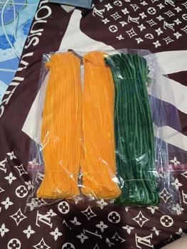Product Review of ลำต้นผ้าขนแกะ, 100 ชิ้น, ลวดกำมะหยี่ ดอกไม้ DIY, ลวดเหล็กอ่อน, แท่งบิดหลากสี, ยาว 30cm เส้น หนา 0.5-0.6mm อุปกรณ์ช่อดอกไม้ทำมือ DIY, แพ็ควัสดุชั้นเรียนงานฝีมือ from ** น**😚 0