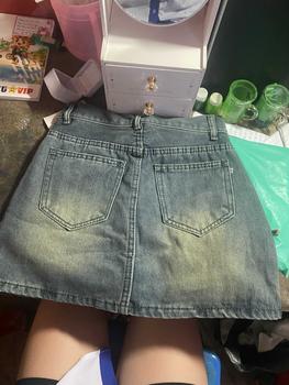 Product Review of Chân váy jean nữ fom dáng chữ A, có nơ thắt xinh dáng tiểu thư MS002 from ᑕ** T** 3