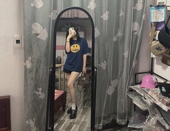 Product Review of Áo Thun Mặt Cười Cổ Tròn Drewww Nhiều màu HOT Trend Menswear Nam Top Jean Đen Menswear Đen Kem from L**h H**i 0