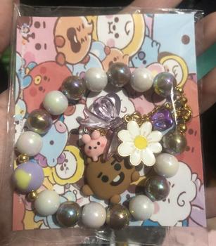 Product Review of BTS BT21 Personalized Keychain with Resin Charm, Letter Beads, and Clasp Hook from L**n (**. b** S**) 0