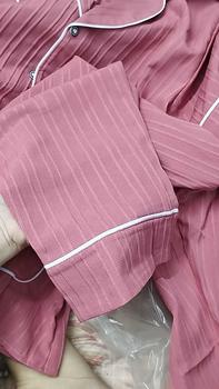 Product Review of Bộ Ngủ Đồ Bộ Pyjama Cổ Vets Quần Dài Aó Hai Túi Gấu Vải Đũi Gân Mềm Nhẹ from P**m 2