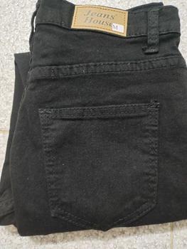 Product Review of มีไซส์ใหญ่ กางเกงยีนส์ ทรงเดฟยืด สีดำ ปักนกกระเป๋าหน้า jeans 156 from P**9 3