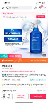 Product Review of Tinh chất dưỡng da LaBonita Panthenol Repair Ampoule 50ml tặng mặt nạ PaxMoly from K**c 0