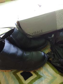 Product Review of Sepatu Boot Safety Kulit Asli Pria Bikers Tiktok Shop STG-SFT Boots Karet from p**a b**r b**k 0