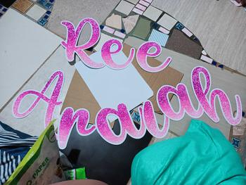 Product Review of Letter Backdrop/ Customized Letter Backdrop/ Glitter & Metallic Backdrop from j**a r**o 0