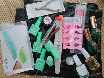 Product Review of (BANTING HARGA) PAKET (D) SUPER LENGKAP Professional Nail Art / ￼Alat kutek kuku nail art set Kutek Gel Lampu Kuku UV 48Watt / PAKET LENGKAP USAHA NAILART from F**1 1