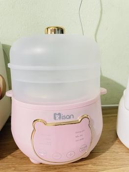 Product Review of Nồi nấu cháo chậm Misan cho bé ăn dặm 1 lít bảo hành 24 tháng (TẶNG KÈM SỔ TAY) - E96 Kem Voi from H**g 0