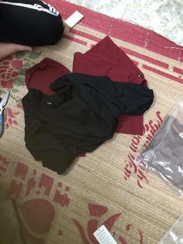 Product Review of ÁO THUN TAY DÀI NỮ PHONG CÁCH UZZANG DỄ THƯƠNG FREESIZE 70 KG TD240901 Women Top Cổ Tròn Nhung Voan from N**c D**g 2