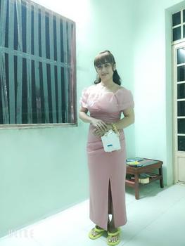 Product Review of Váy Thiết Kế VQLADY D3 dành cho Nữ Đầm thiết kế nhún ôm đính ngọc  chất Thun ( Có Màu Đỏ , Trắng , Đen , Xanh , Hồng ) phù hợp đi chơi và đi dự tiệc Dress Nhung Voi Sen aline  dress váy  đỏ from N**n P**8 2