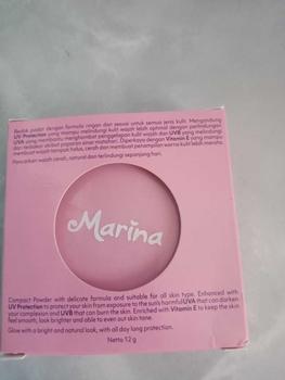 Product Review of MARINA Compact Powder UV Brighten Up Bedak Padat 12gr Peach Wajah from f**5 0