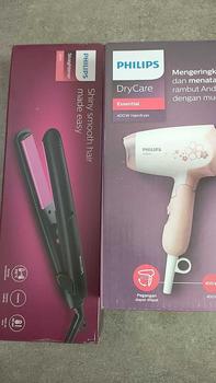Product Review of Philips Beauty Set - Hair Dryer + Straightener (Pengering & Catokan) Sisir Catokan from n**a 0