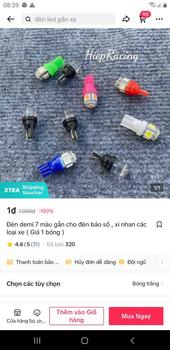 Product Review of Đèn demi 7 màu gắn cho đèn báo số , xi nhan các loại xe ( Giá 1 bóng ) from ** ** ** ** ** 0