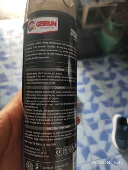 Product Review of 【สินค้าพร้อมส่ง】Getsun สเปรย์ล้างห้องเครื่อง สเปรย์ทำความสะอาดห้องเครื่องยนต์ G-2099 500ml Getsun Engine Surface Degreaser from S**n M**g 0