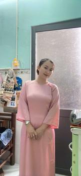 Product Review of Áo Dài Tây Thi Cổ Tròn Phối Viền Cổ Tay Có Cúc Xinh Xỉu, Phù Hợp Cho Chị Em Đi Chơi, Đám Hỏi, Đi Dạy - CiCi Thùy Clothing Nữ from D**g M**h K** 1
