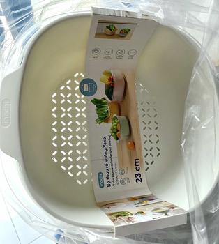 Product Review of Bộ Thau Rổ Vuông Inochi Kitchen 23/27cm - Rửa Rau, Bảo Quản Thực Phẩm, Tiện Lợi, An Toàn, Kháng Khuẩn from T**g Đ**g 0