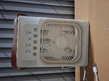 Product Review of 3 in 1 พัดลม USB fan มินิพัดลมแบบพกพาความชื้นป้องกันการอบแห้งเครื่องฟอกอากาศสเปรย์คูลเลอร์ที่มี ไฟ LED 7 สี Type-C from ห**์ 1