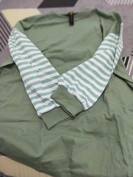 Product Review of QR PROJECT ID - KAOS POLOS OVERSIZE LENGAN PANJANG STRIPE SALUR WITH SLIT from a**🍬 1