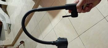 Product Review of Kran Sink Dapur Cuci Piring Hitam Stainless Sus 304 Model Meja Bak Cuci Piring Anti Karat Air Flexible keran angsa shower fleksibel from H**e 0