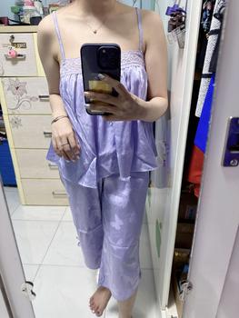 Product Review of Bộ đùi latin mặc nhà viền ren nút bọc 40-60kg from x**n 1