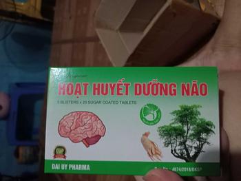 Product Review of Combo 5h Hoạt huyết dưỡng não. Giúp hỗ trợ giảm đau đầu, mất ngủ, tê bì chân tay.Giúp giảm các biểu hiện của thiểu năng tuần hoàn não. Hộp 5 vỉ, mỗi vỉ 20 viên bao đường. hoạt  huyết  dưỡng  não from N**n N** Q**h R** 1