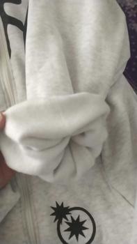 Product Review of Áo nỉ hoodie form rộng tay bồng phối vai Nữ Top Women in 2 mặt - Chữ Chảy from P**e N**t 1