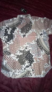 Product Review of Kemeja Batik Slimfit Pria//Kemeja Kantor Motif Batik Terbaru Best Seller Kain Katun Panjang from i**n 0