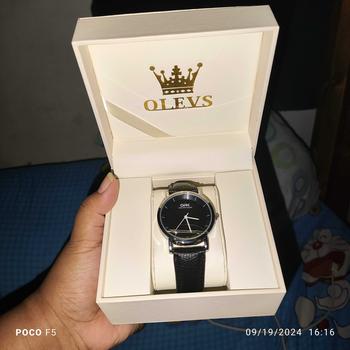 Product Review of OLEVS Watch Box White for gifting Anti-fall For man women Luxury Watch Accessories from H**a 1