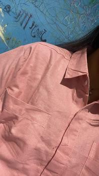 Product Review of Melva Korean Crop Kemeja Wanita Semi Crop Linen Saku Dua Ld 120 Blouse Atasan Wanita Gemilang from P**a 0