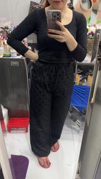 Product Review of [Xả Kho] QUẦN LỤA ỐNG SUÔNG CHỮ HOẠ TIẾT DẬP NỔI 3D Cao Cấp Loại 1 Nữ Women Kem Voi from b**e 0