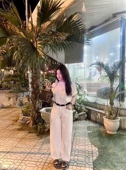 Product Review of Quần suông kaki + jean bigsize nữ  dáng suông rộng dành cho chubby đùi to vải kaki mềm mại đứng dáng   Women from H** k**c n** 0