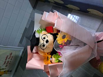 Product Review of Bó hoa gấu tốt nghiệp (gấu nhồi bông lông xù 20cm hoặc 30cm) Thú Bông Thú Nhồi Bông  hoa đẹp dịp quà tặng kỉ niệm sinh nhật bạn trai, bạn gái, hoa giả, shop hoa đẹp nghệ thuật, trang trí, lễ tốt nghiệp from T**3 1