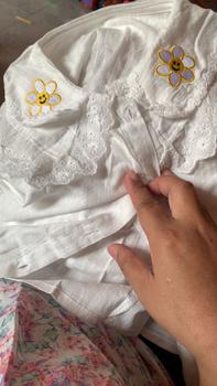Product Review of Áo Sơ Mi Cổ Búp Bê Ren Phong Cách Hàn Quốc Cho Bé Gái, Hàng Mới Về Mùa Xuân Và Mùa Thu 2024, Áo Cardigan Mặc Trong Màu Trắng Cho Em Bé, Áo Dài Tay from G**g 1