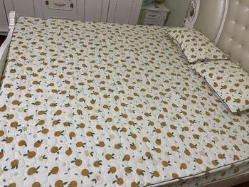 Product Review of [ 1 ga+ 2 vỏ gối nằm ] BỘ GA GỐI COTTON ĐŨI XƠ ĐẬU NÀNH HỮU CƠ trần bông thoáng khí. Gồm 1 ga trần bông + 2 vỏ áo gối 50x70. from L** t**i h**n t**g 0
