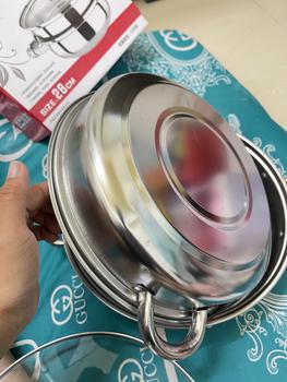 Product Review of Xửng hấp inox 2 tầng, Xửng Hấp 2 Tầng đa năng 28cm, cao cấp nắp kính, cách thủy tiện lợi from T**8 2