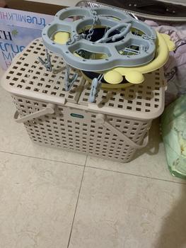 Product Review of Combo 3 món Làn đi sinh+ móc tròn+ chậu rửa mặt gấp gọn thương hiệu ABC Giỏ Rổ (MS:2605) from M** B** ** 0