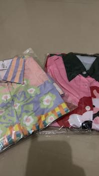 Product Review of RTW Studio Kemeja Lengan Panjang Wanita Print Picnic Playdate Peach from u**1 0
