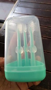Product Review of (COD) Baby Toothbrush 4 in 1 Baby Tongue Brush BPA Free Silicone Oral Care/3 in 1 Baby Tongue Toothbrush Food Grade Silicone Mouth Cleaner Baby Newborn Infant Toddler Girls Boys from M**a 1