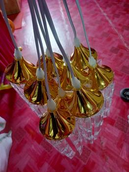 Product Review of Lampu Gantung Rumbai  1 Set Isi 10 Akrilik ubur ubur Kristal Dekor Pelaminan Wedding Event Dekorasi from A**k 0