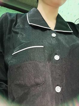 Product Review of Bộ đồ nữ pijama chất lụa xước trơn cổ sen tay dài quần dài Nhung from T**️ 0