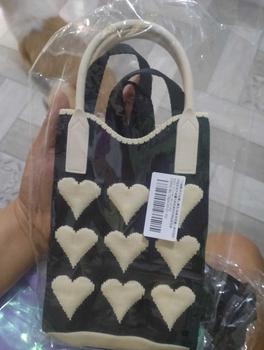 Product Review of Fashion Love Knitted Handbag Crossbody Bags Female Woven Tote Messenger Bag Women Universal Mobile Phone Bag Shoulder Bag from M**s T**o 1