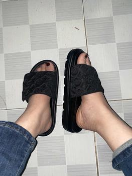 Product Review of Dép Dán Quai Vải Phong Cách Thời Trang DéP GiàY DéP GiàY Nữ Sandal Nữ Sandal Shoes Jean dép  cross from K**n 1