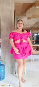 Product Review of VIY EYELET COORDINATES | PLUS SIZE EYELET TOPS W/ DRAWSTRING & SKIRT TERNO from A**h 2