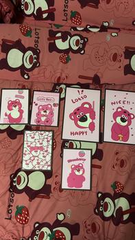 Product Review of Combo 6 tranh dán tường Mẫu Gấu Dâu và nhiều mẫu cute khác, tranh treo tường co sẵn keo from L** K**h ☘** 0