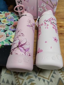 Product Review of Mr Ric Sakura Spring Blossom Series Hydration Flask Vacuum Flask Spout Lid Wide Mouth Insulation Water Bottle Hot & Cold Tumbler with Free Silicone Boot BPA Free 40oz 32oz 22oz 16oz from l**s 3