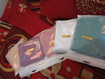 Product Review of PAKET (5+3pcs RANDOM) VOAL MIRACLE ALAINA SCARF POLOS hijab persegi Kerudung from A** L**😊 2