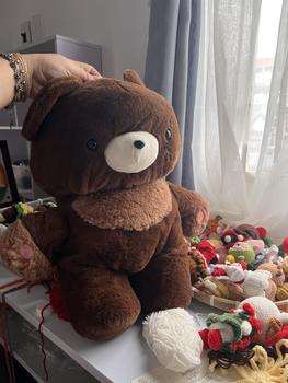 Product Review of Balo Đeo Vai gấu nâu size 45cm to sức chứa lớn, balo đi học đi chơi sành điệu độc đáo Backpack Nam Nhung Da mau balodanu from L**t S**n 0