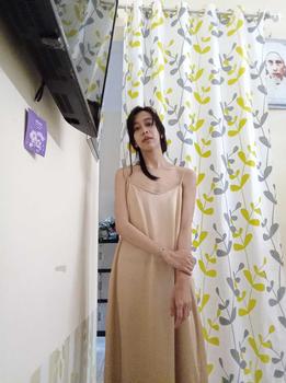 Product Review of FOLVA dress panjang tanktop baju tidur satin all size from m**d 1