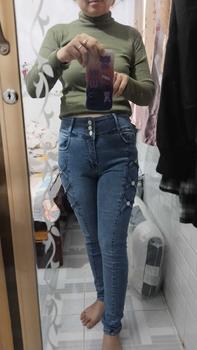 Product Review of 2.D18 [ Lên Nguyễn Store ] Quần Jean (Bò) Nữ, Lưng Cao 3 Nút, Dài 95-97cm, Size 42kg-75kg, Thiết Kế, Màu Xám, Xanh, Ống Ôm, Co Giãn, Mền Mịn, Bigsize, Hotgirl, Mang Phong Cách Năng Động, Trẻ Trung, Tự Tin, Dễ Phối Đồ, Skinny. Women from N**n 1